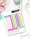 Weekly Chore Chart for Children of All Ages {Digital Download}