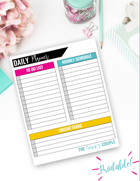 Simple Daily Planner {Digital Download} – The Savvy Mama Shop