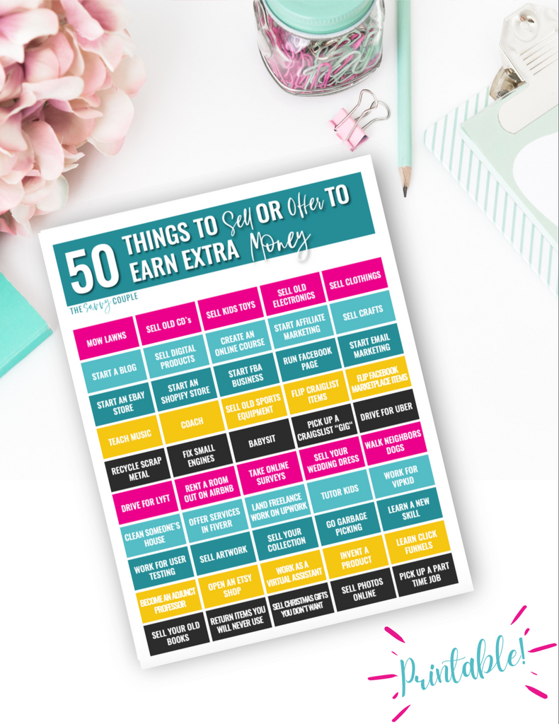 50 Things to Sell or Offer to Earn Extra Money {Digital Download} – The ...