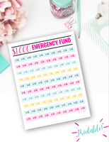 Emergency Fund Tracker {Digital Download}